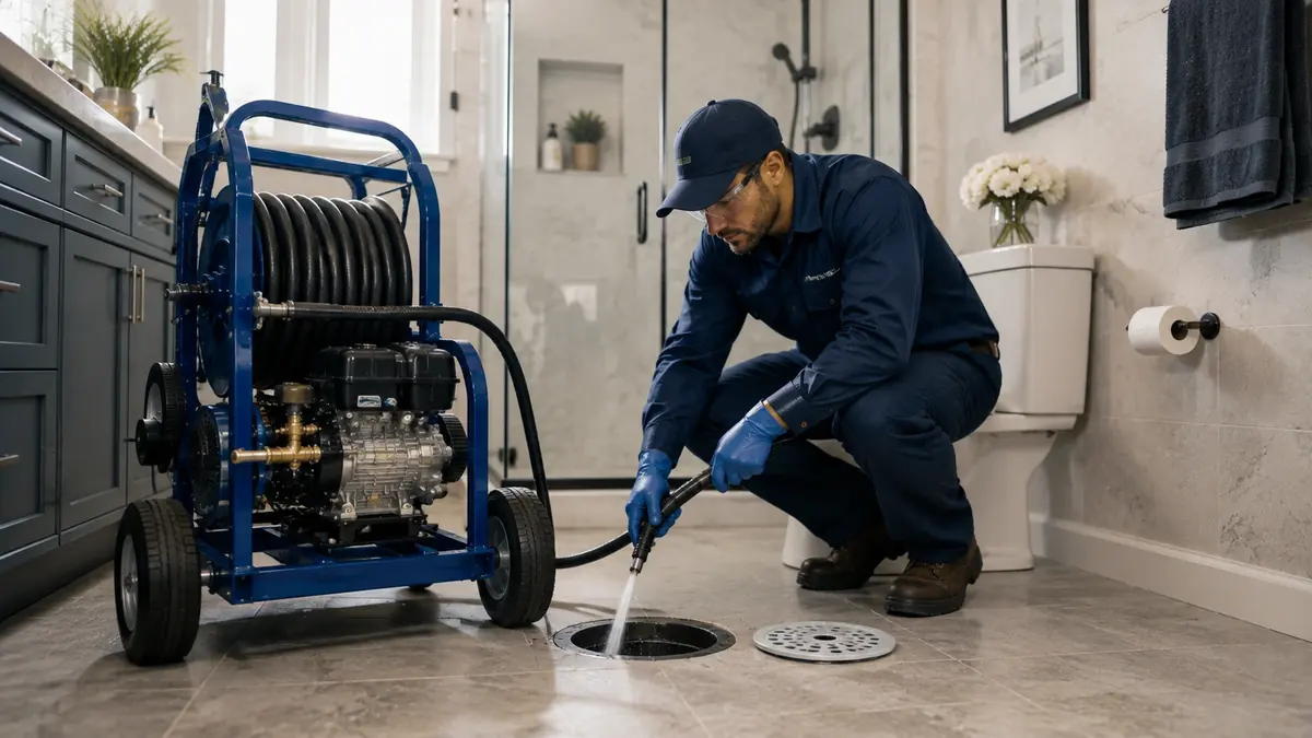Bathroom Drain Hydro Jetting in Moorpark