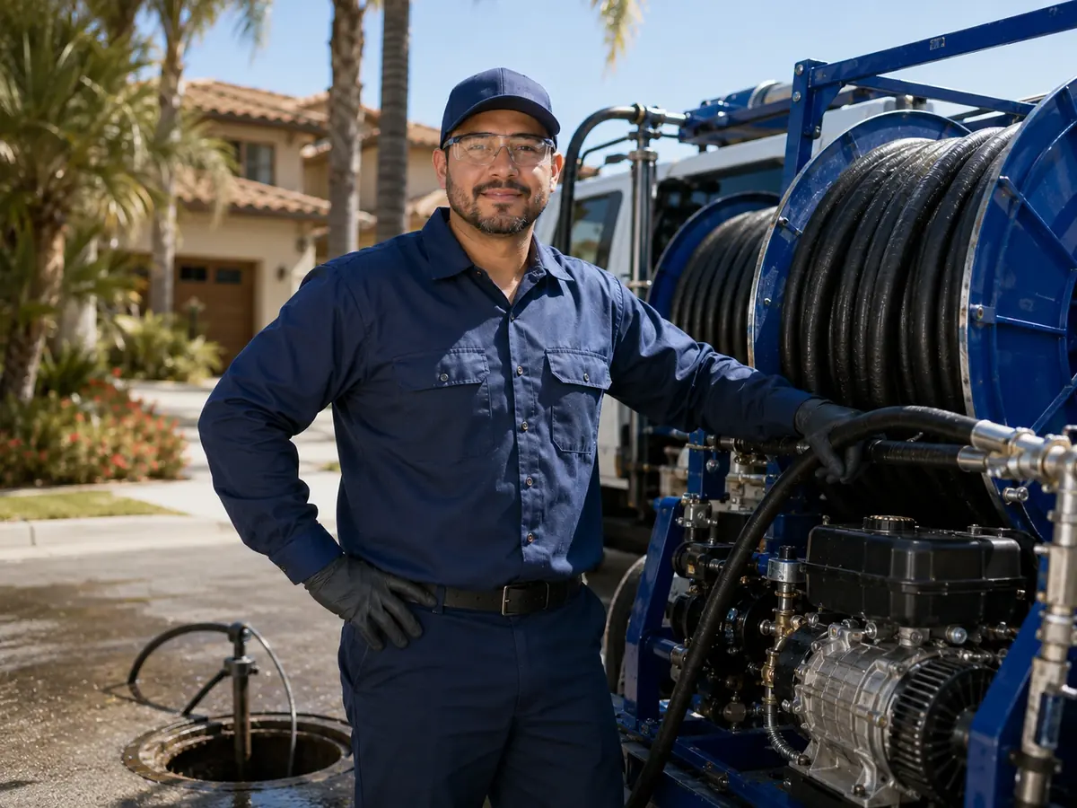 Hydro jet sewer cleaning in Moorpark