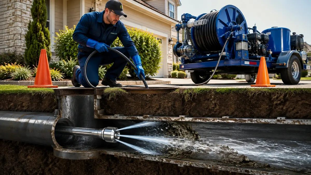 Main Sewer Line Hydro Jet Cleaning in Moorpark