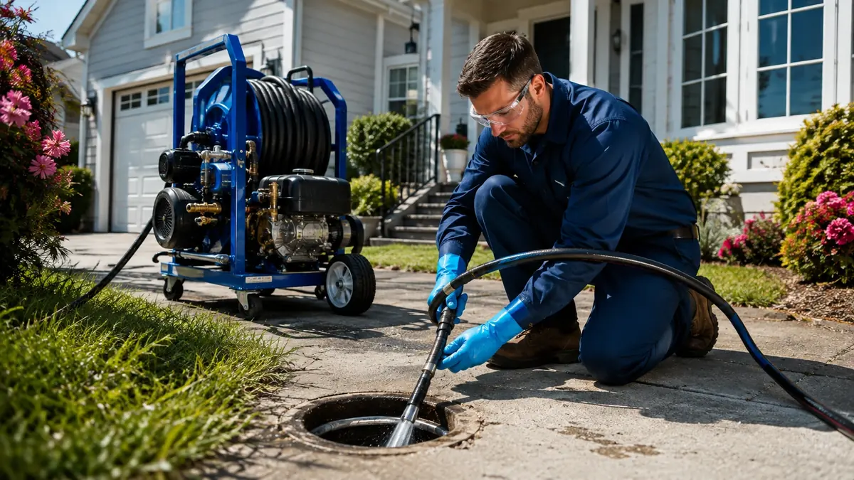 Residential Hydro Jet Drain Cleaning in Moorpark
