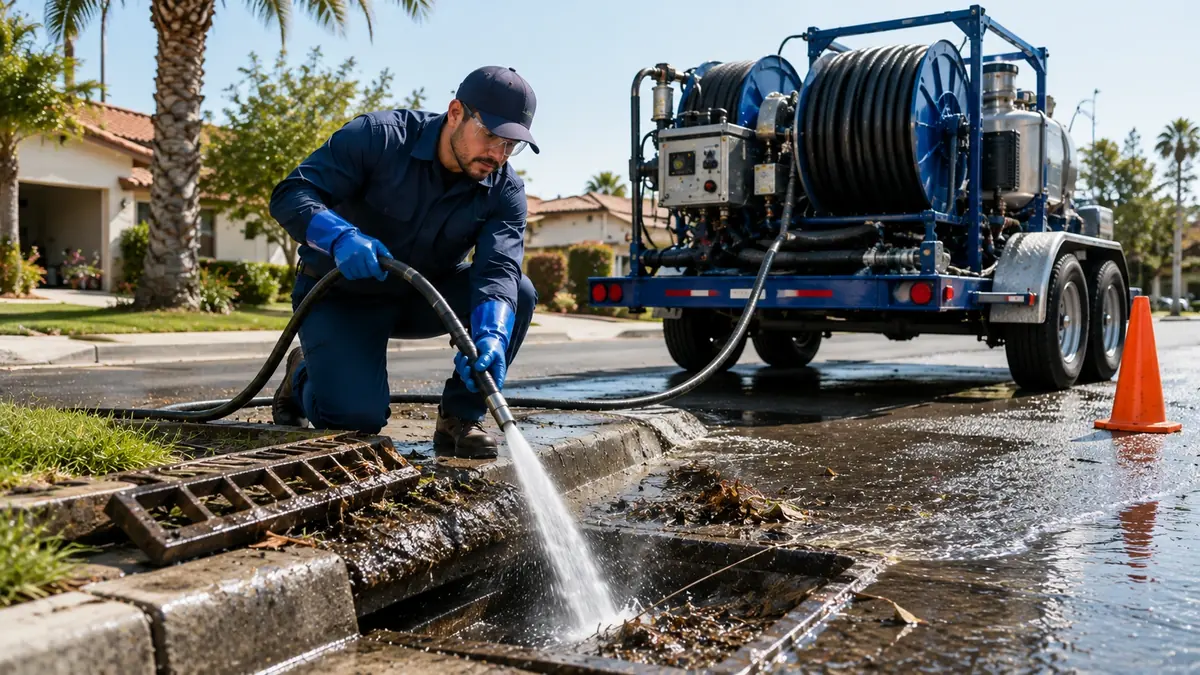 Storm Drain Hydro Jet Cleaning in Moorpark