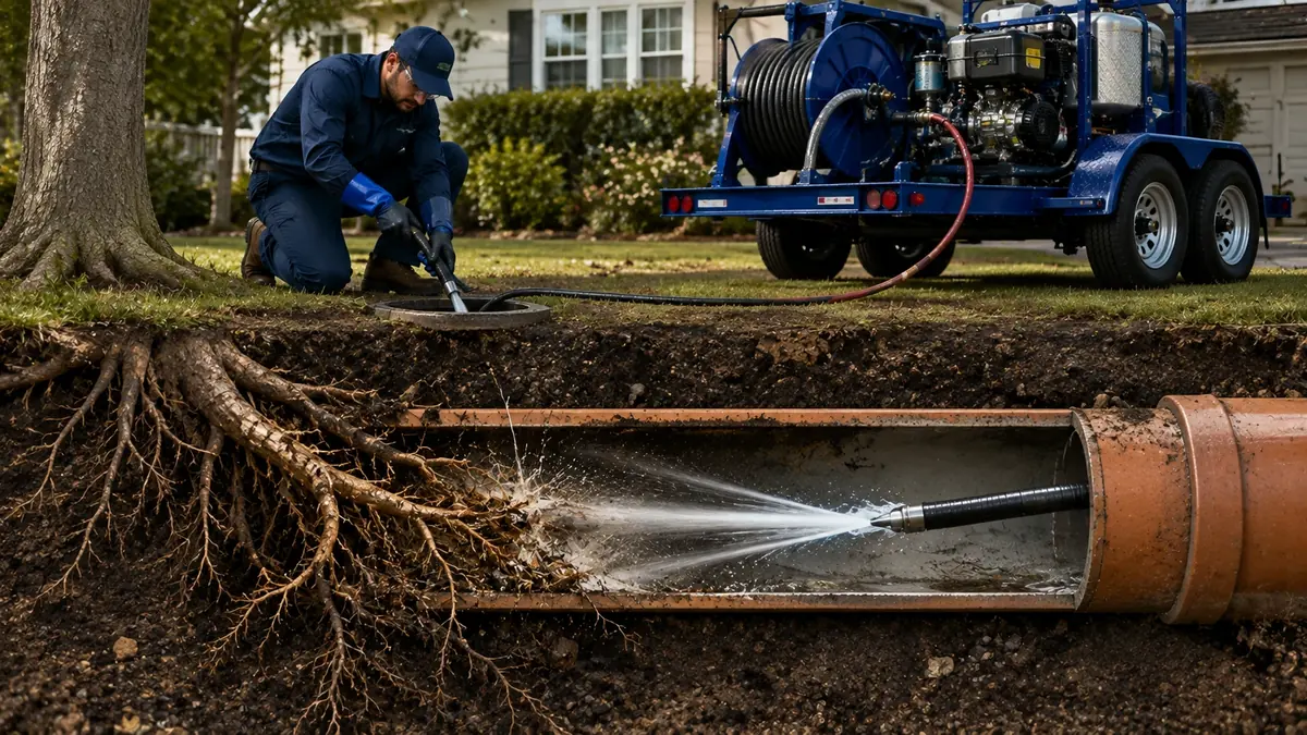 Tree Root Removal with Hydro Jetting in Moorpark